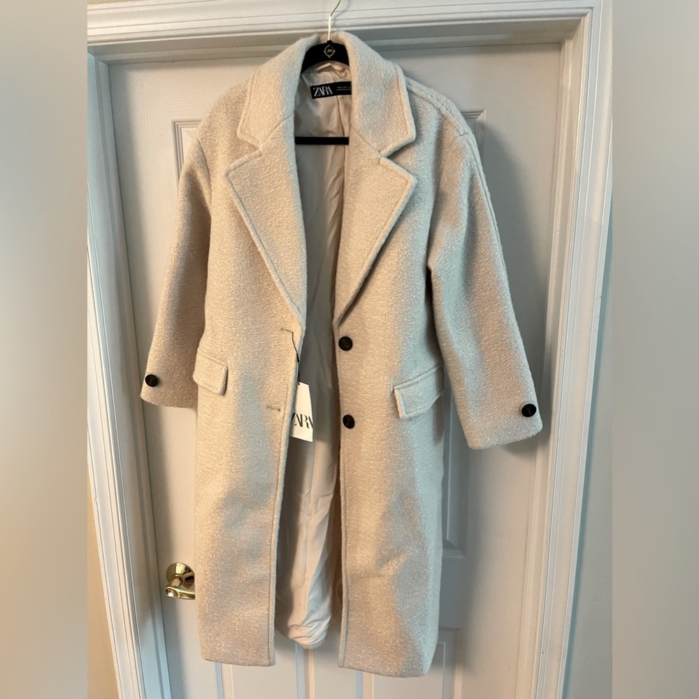 Zara Boucle Coat